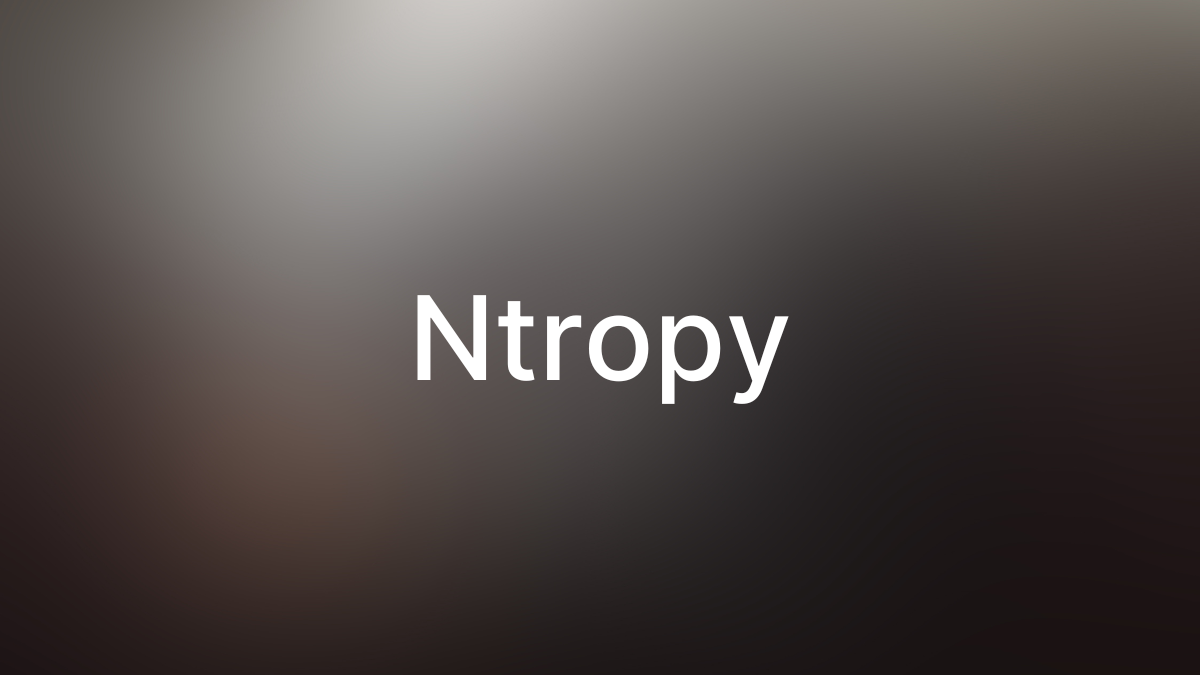 Ntropy